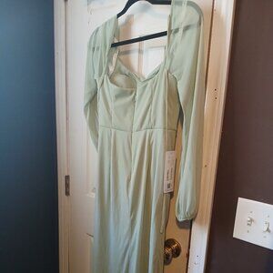 Sage Green Bridesmaid Dress Size 6